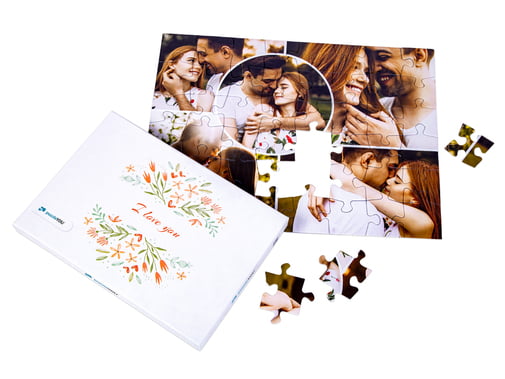 Puzzle fotográfico montado de 48 peças
