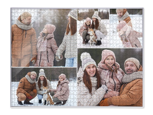 Moldura de puzzle para puzzle fotográfico de 1000 peças