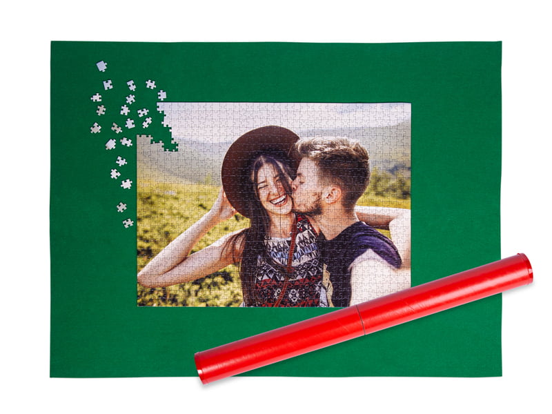 Tapete para puzzles enrolado
